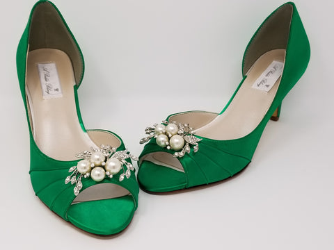Medium and High Heels - Green Wedding Shoes
