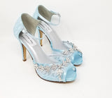 blue bridal shoes
