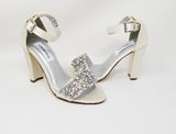 ivory bridal shoes block heel