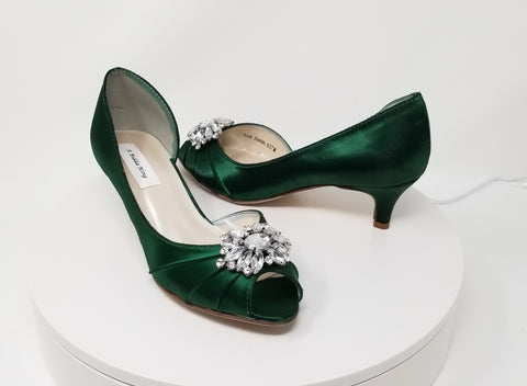 Kitten Heels - Green Wedding Shoes
