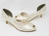 ivory peep toe wedding shoes