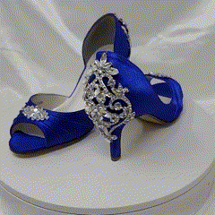 Royal blue shop bridal shoes
