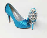 turquoise blue wedding shoes