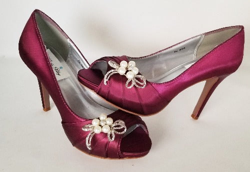 bridesmaid shoes for burgundy dress Burgundy Wedding Shoes main image 0