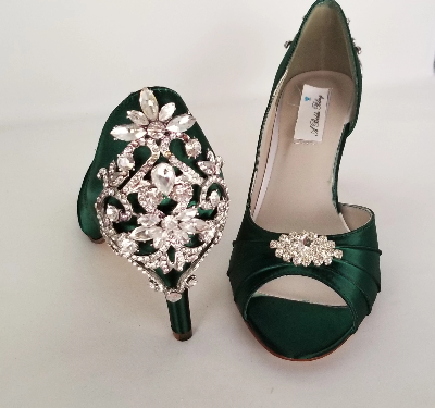 Wedding Shoes Designer Green Heels Hunter Green Wedding Shoes With