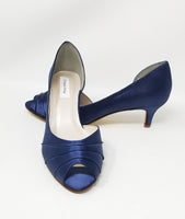 Navy Blue Wedding Shoes Navy Blue Kitten Heels