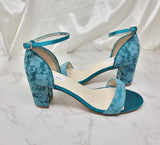 Oasis Lace Block Heel Wedding Shoes Oasis Green Bridesmaids Shoes